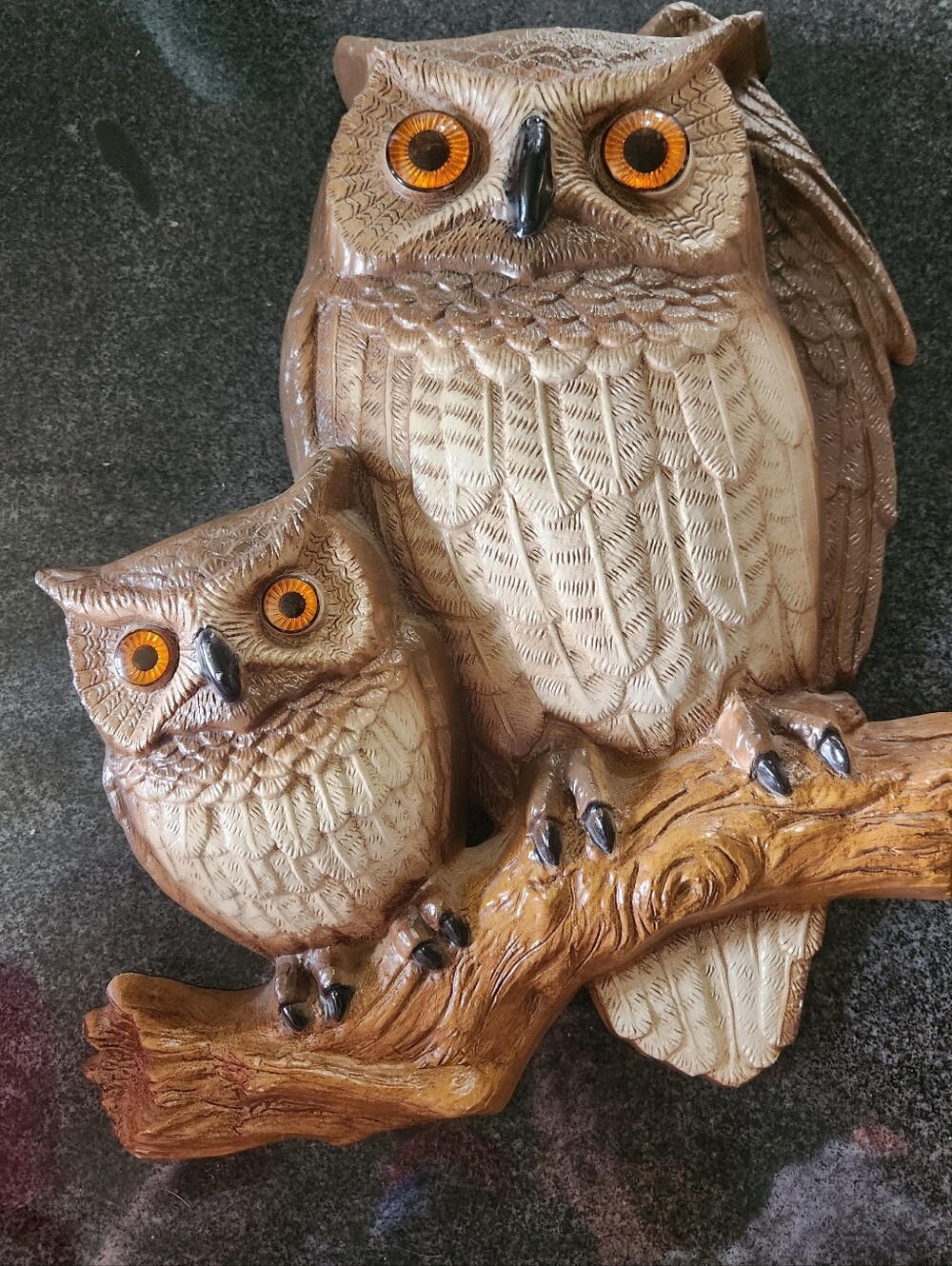 Vintage 1977 Burwood Mother and Baby Owls